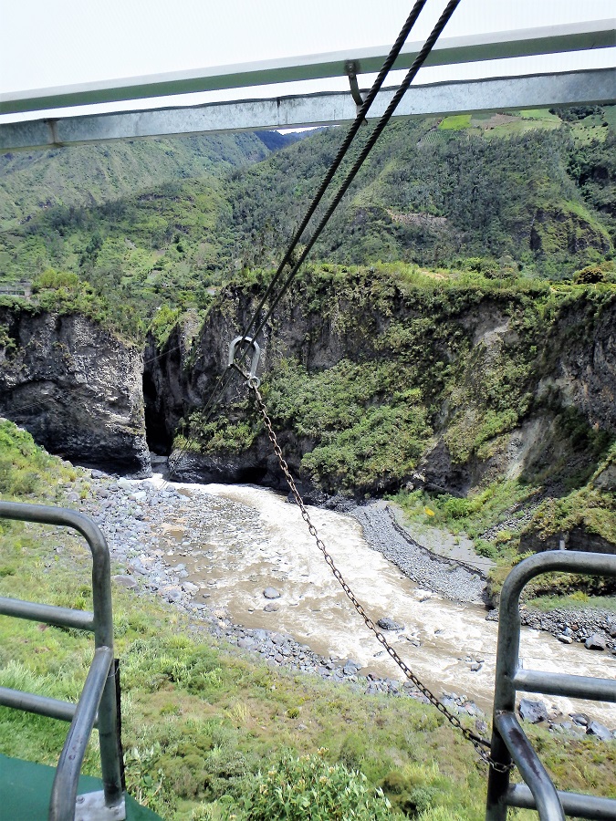 My view before being launched down the zipline